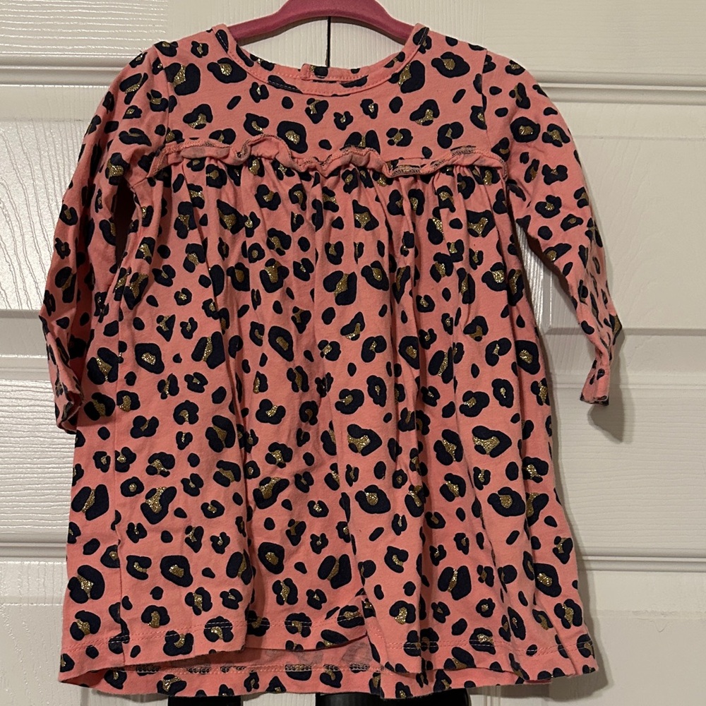 Pink Leopard Print Dress